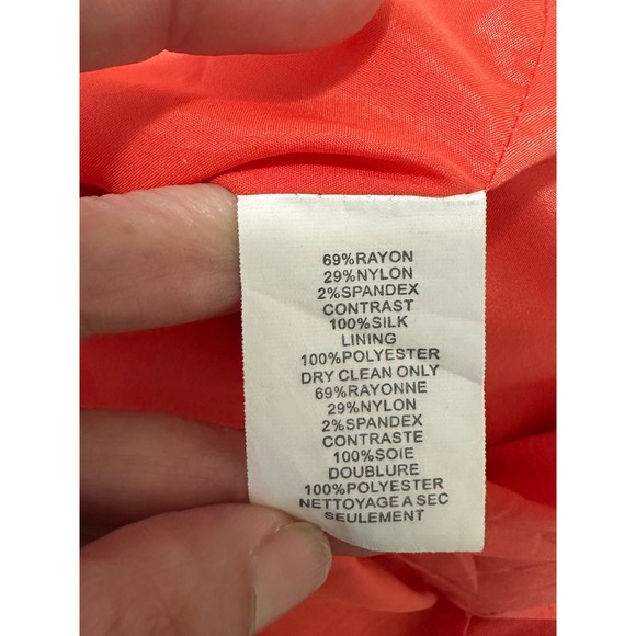 Trina Turk Orange Mina Ruffle Mini Dress Size Small - Picture 4 of 14